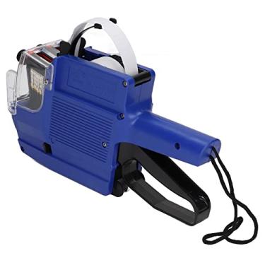 Imagem de Generic Arma de Etiqueta de Preço Eficiente, 10 Dígitos, 2 Linhas, Marcador Rotulador para Loja de Varejo de Escritório, Ideal para Organização de Supermercado, Feito de Material ABS (Azul)