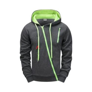 Imagem de Conjunto De Moletom Masculino Preto Com Jaqueta Com Zíper E Calças Jog