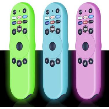 Imagem de [Pacote com 3] Capa para controle remoto RETROSUN XRT270 para controle remoto Vizio Smart TV mais fácil de encontrar, capa de silicone compatível com a série Vizio XRT270 (verde fluorescente, azul