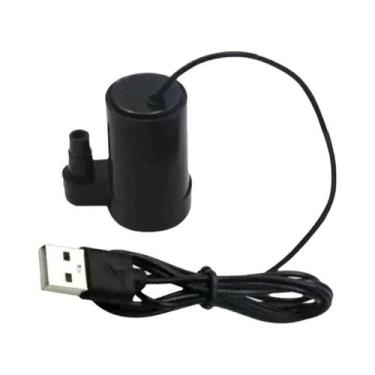 Imagem de Bomba De Água Submersível USB Silenciosa 5V DC Com Motor Sem Escovas P