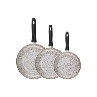 Imagem de Conjunto de frigideiras revestidas de granito, 3 peças, panelas antiaderentes para cozinha, utensílios de cozinha, acessórios de cozinha