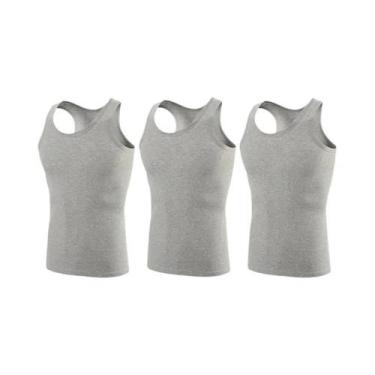 Imagem de Homens colete puro algodão musculação movimento Outerwear moletom - NO