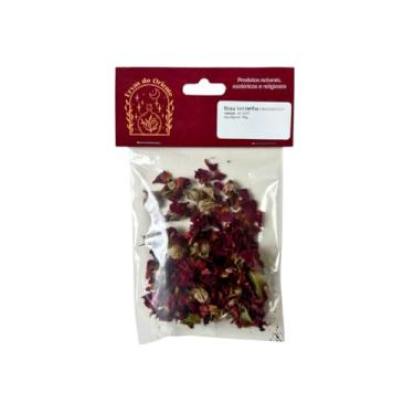 Imagem de Pétalas de Rosa Vermelha Naturais Secas/Desidratadas para Banho, Chá e Defumação (05g)