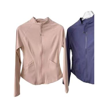 Imagem de Jaqueta De Yoga Feminina Slim-fit De Secagem Rápida E Respirável Com B
