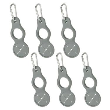 Imagem de YELARXI Clipe de garrafa de água, suporte de silicone para garrafa de água com clipe de fivela para pendurar porta-chaves com laço de toalha para acampamento ao ar livre, caminhadas, viagens (pacote