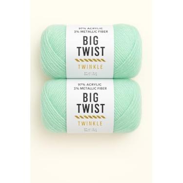 Imagem de Pacote com 2 fios Twinkle Big Twist - Mint 100% acrílico, novelos de 170 g (300 m cada)
