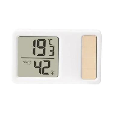 Imagem de Termômetro Higrômetro Digital Portátil Mini Solar De Alta Precisão Par