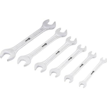 Imagem de Jogo Chave Fixa 6-17mm Aço Carbono C- 6 Pç Suporte Plástico
