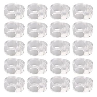 Imagem de Maçaneta da porta amortecedor pvc transparente maçaneta amortecedor protetor anti colisão adesivos para quarto banheiro cozinha 20 pçs