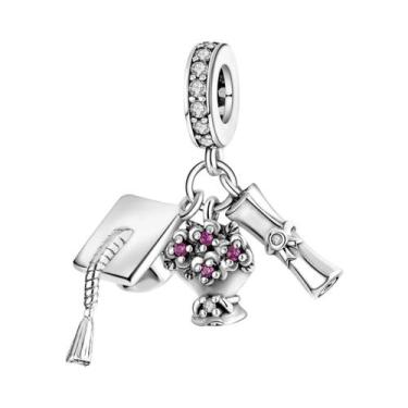 Imagem de Pulseira De Charms Em Prata Esterlina 925 Com Coração De Cão E Laço, J