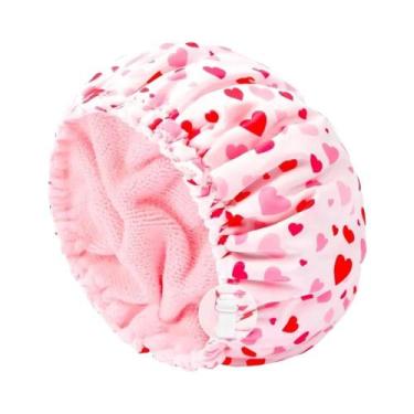 Imagem de Touca De Banho Ajustável Impermeável Para Mulheres, Boné Absorvente De