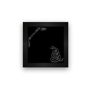 Imagem de Quadro azulejo com moldura Metallica Black Album