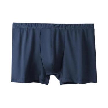 Imagem de Cuecas Boxer Masculinas De Algodão Respirável Tamanho Grande, Pacote C