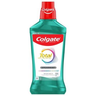 Imagem de Colgate Total Pro-Shield Enxaguante bucal sem álcool, fórmula antibacteriana, hortelã - 500 ml, 16,9 onças líquidas (pacote com 6)