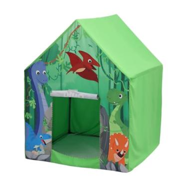 Imagem de Casinha Infantil Tema Dinossauro Tenda de Brincar Com Estrutura Leve e Bolsa