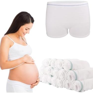 Imagem de CARER Healthcare Incontinence Pregnancy Calcinha De Malha Pós-Parto Mesh Underwear Essentials Reutilizável, Elástica, Cintura Alta, 16 Unidades