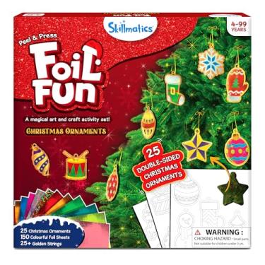 Imagem de Skillmatics Atividade de arte e artesanato – Enfeites de Natal divertidos em folha, arte sem bagunça para crianças, kits de artesanato festivo, atividade criativa de decoração DIY, presentes para