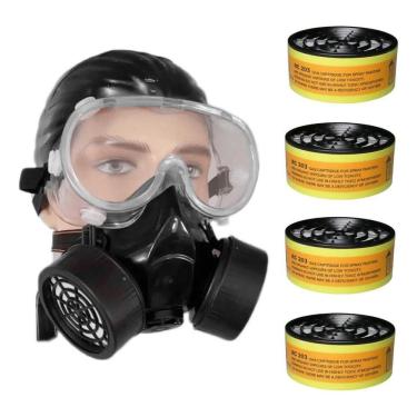 Imagem de 2X Mascara Facial Com Duplo Filtro Para Pinturas Automotivas