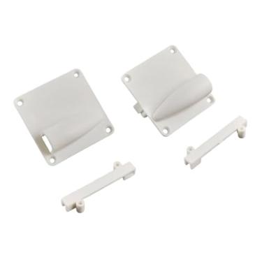Imagem de MERIGLARE Conjunto de 2 placas de cobertura para servos, peças de reposição profissionais brancas, fáceis de instalar, para servos de 6, 8 e 9 G em aeromodelos
