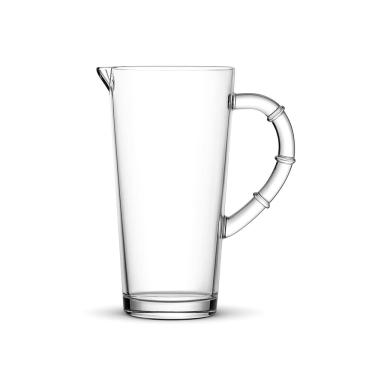 Imagem de Jarra Vidro Bambu 1,1l Sucos Drinks Agua Transparente Decoração