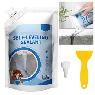 Imagem de Enchedor de fissuras de concreto autonivelante 500mL cinza impermeável