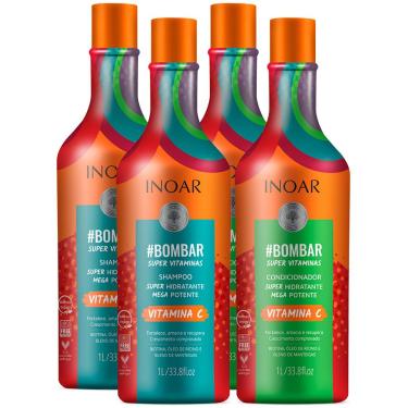 Imagem de Kit 02 Inoar Bombar Vitamina C Shampoo + Condicionador Litro