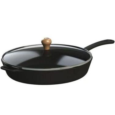 Imagem de Frigideira Gourmet Cabo Ferro Tampa Vidro Libaneza 20 Cm