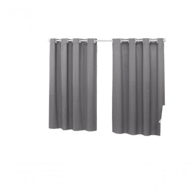 Imagem de Cortina 2,80x1,30 Sala Quarto Cozinha Blackout Corta Luz Cor:cinza