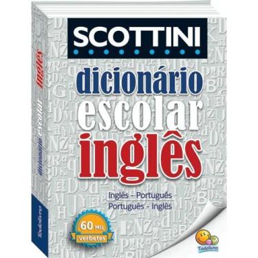 Imagem de Dicionário Escolar de Inglês Scottini com Capa PVC Dicionario Escolar 