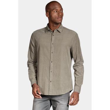 Imagem de Camisa Aramis Manga Longa Move Slim em Veludo Cotelê Cinza-Masculino