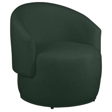 Imagem de Poltrona Decorativa Heitor Sala Escritório E Recepção Suede Preto Eli Móveis E Decoração