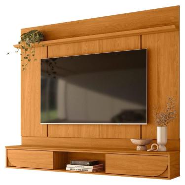 Imagem de Painel Suspenso Para Tv 65 Pol Aura 2 Portas Deslizantes 182 Cm Cinamomo Madetec Cinamomo