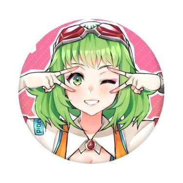 Imagem de Broche Redondo De Lata GUMI De Menina Anime Para Roupa E Mochila - bil