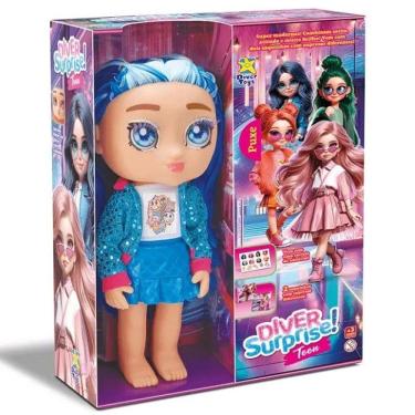 Imagem de Boneca Diver Surprise Teen Cabelo Azul Divertoys