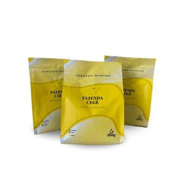 Imagem de Combo café especial 3 pacotes de 250gr moído 100% arábica - Fazenda Ce