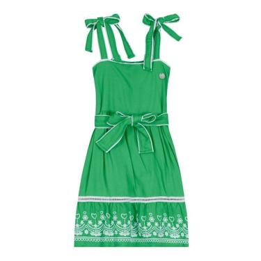 Imagem de Vestido infantil midi Mundi Verde-Feminino