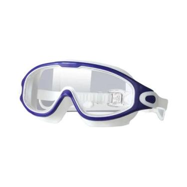 Imagem de Óculos De Natação À Prova d'Água Anti-UV Com Lente Grande E Silicone P