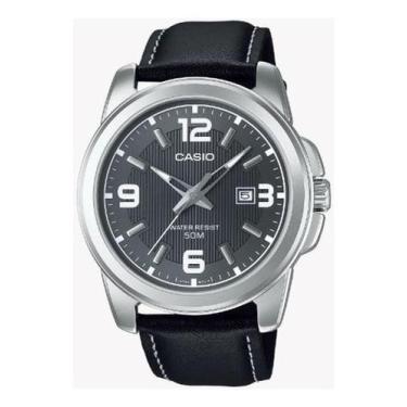 Imagem de Relógio Casio Analógico Masculino Couro Mtp-1314Pl-8Avef