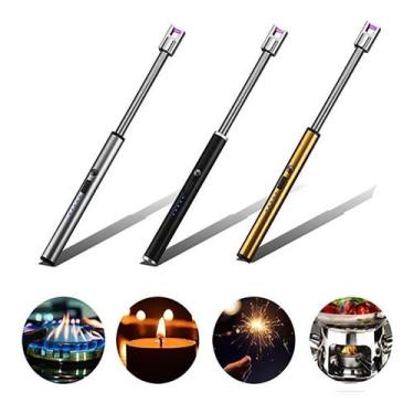 Imagem de Isqueiro Acendedor Elétrico Recarregável Cozinha Fogão Gás Linha Premi