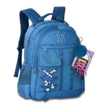 Imagem de Mochila rebecca bonbon de costas 17,5 ref rb27424, VERDE, 17