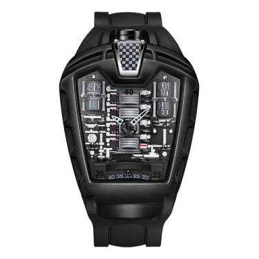 Imagem de Relógio de quartzo genérico de silicone masculino esportivo 45 mm à pr