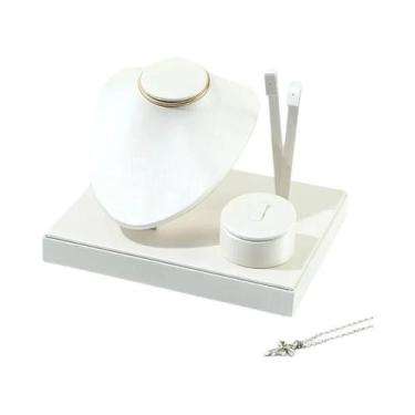 Imagem de Suporte Expositor De Joias Multiuso: Conjunto Combinado Com Bandeja De