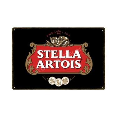 Imagem de Placa De Metal Vintage Stella Artois: Pôster Retrô Para Decoração De P