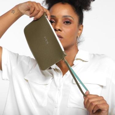 Imagem de Bolsa Pien Clutch Retengular Pequena Feminina, Verde, Único