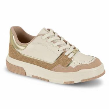 Imagem de Tênis Feminino Vizzano Casual Chunky Confortável Original -, Off white