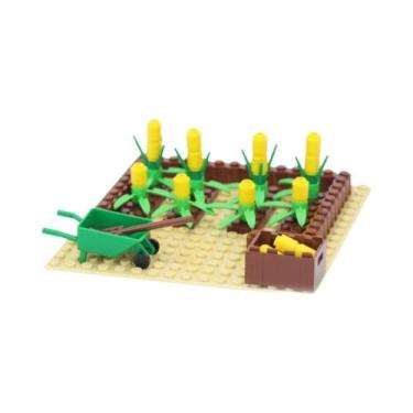 Imagem de Blocos De Montar MOC: Placa Base Clássica Para Jardim De Frutas (Maçã,