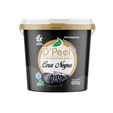 Imagem de Cera Depilatória Morna Dpell Negra Carvão Profissional - D'peel, 600g