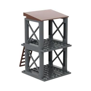 Imagem de Blocos De Montar DIY: Modelo De Torre De Observação De Base Militar Da