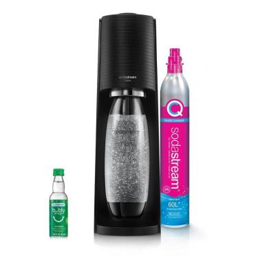 Imagem de SodaStream Terra: Máquina de Fazer Água com Gás STARTER KIT em Preto, EcoAmigável, Sem Pilhas - Transforme sua Hidratação
