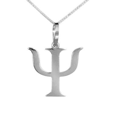 Imagem de Colar Psicologia Simbolo Coleção Formatura Prata 925 - Sam Joias